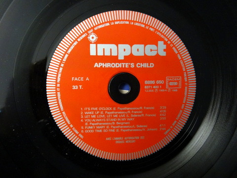 Aphrodite's Child - Aphrodite's Child | Impact (6886 650) - 3 Aphrodite's Child - Aphrodite's Child | Impact (6886 650) - 3