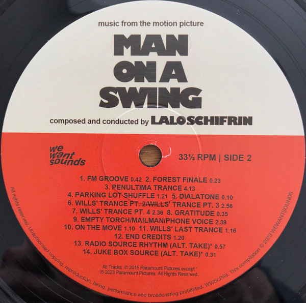 Lalo Schifrin - Man On A Swing (Original Motion Picture Soundtrack) | Wewantsounds (WWSLP69) - 3 Lalo Schifrin - Man On A Swing (Original Motion Picture Soundtrack) | Wewantsounds (WWSLP69) - 3
