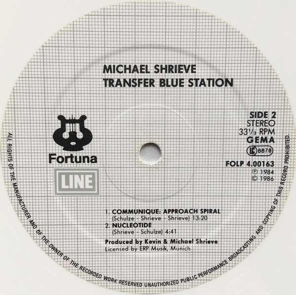 Michael Shrieve With Kevin Shrieve And Klaus Schulze - Transfer Station Blue | Fortuna Records (FOLP 4.00163 J) - 4