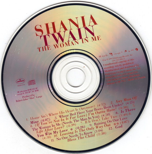 Shania Twain - The Woman In Me | Mercury (314 522 886-2) - 4