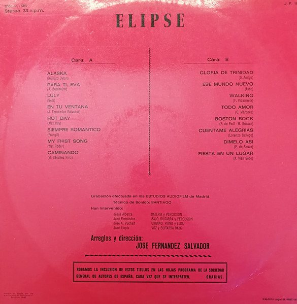 Grup Elipse - Música Para Bailar Vol.II | Not On Label (BN-LP-465) - 2 Grup Elipse - Música Para Bailar Vol.II | Not On Label (BN-LP-465) - 2