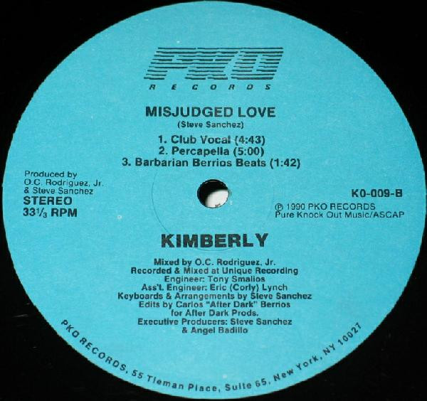 Kimberly - Misjudged Love | PKO Records (KO-009) - 2