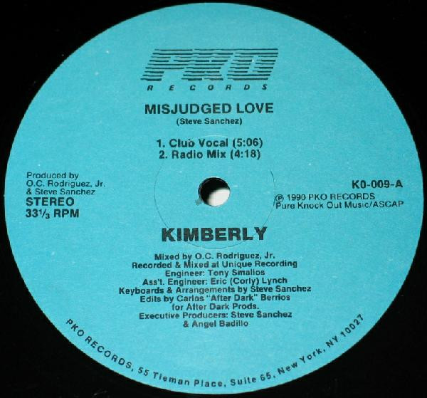 Kimberly - Misjudged Love | PKO Records (KO-009) - main