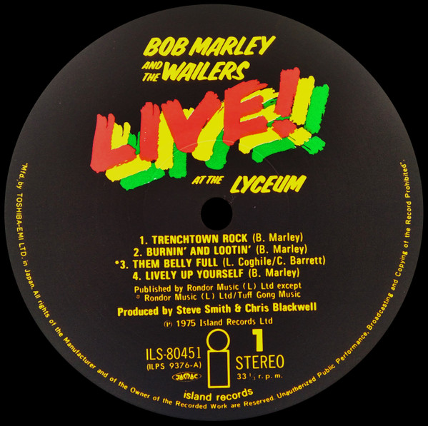 Bob Marley & The Wailers = Bob Marley & The Wailers - Live! = ライヴ! | Island Records (ILS-80451) - 3 Bob Marley & The Wailers = Bob Marley & The Wailers - Live! = ライヴ! | Island Records (ILS-80451) - 3