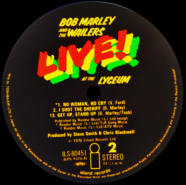 Bob Marley & The Wailers = Bob Marley & The Wailers - Live! = ライヴ! | Island Records (ILS-80451) - 4 Bob Marley & The Wailers = Bob Marley & The Wailers - Live! = ライヴ! | Island Records (ILS-80451) - 4