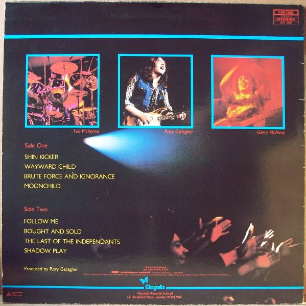 Rory Gallagher - Stage Struck | Chrysalis (CHR 1280) - 2