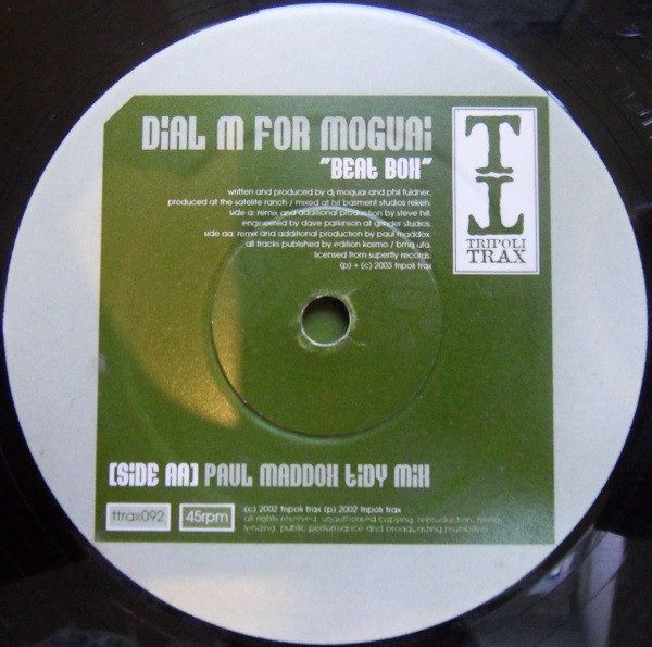 Dial M For Moguai - Beat Box | Tripoli Trax (TTRAX 092) - 4