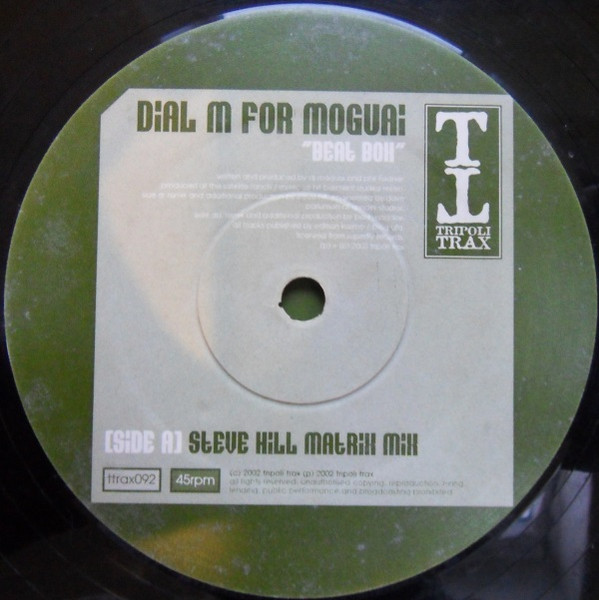 Dial M For Moguai - Beat Box | Tripoli Trax (TTRAX 092) - 3