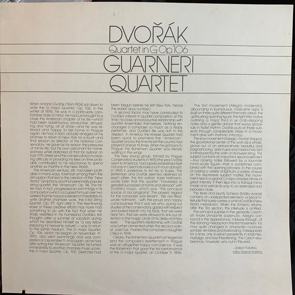 Quartet In G, Op. 106