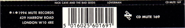 Nick Cave & The Bad Seeds - Loverman | Mute (CD MUTE 169) - 3