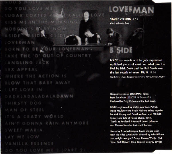 Nick Cave & The Bad Seeds - Loverman | Mute (CD MUTE 169) - 4