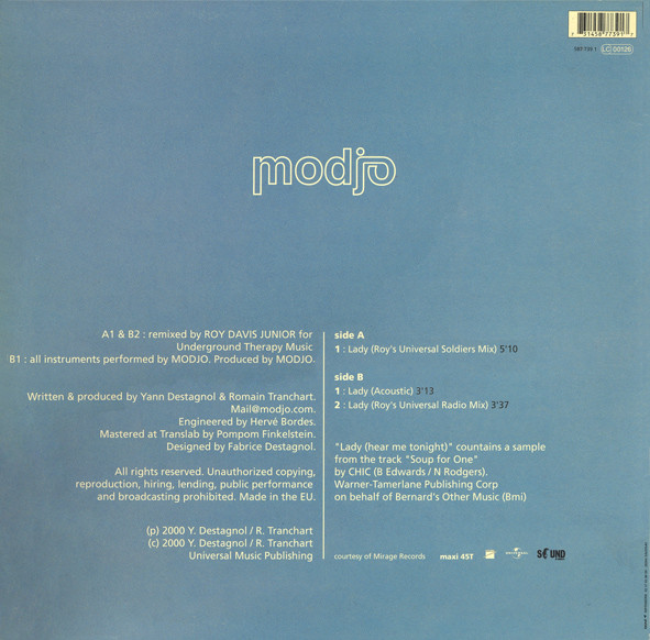 Modjo - Lady (Remixed) | Sound Of Barclay (587 739-1) - 2