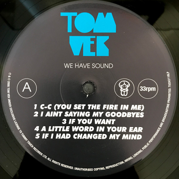 Tom Vek - We Have Sound | Tummy Touch (TUCH2116LP) - 3