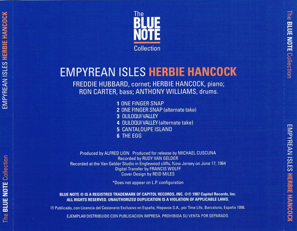 Herbie Hancock - Empyrean Isles | Blue Note (CDP 7 84175 2) - 2