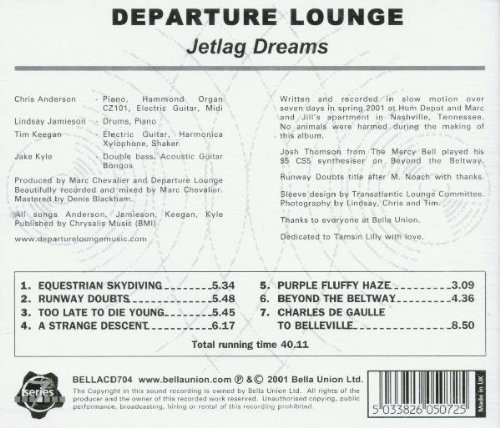 Departure Lounge - Jetlag Dreams | Bella Union (BELLACD704) - 2 Departure Lounge - Jetlag Dreams | Bella Union (BELLACD704) - 2