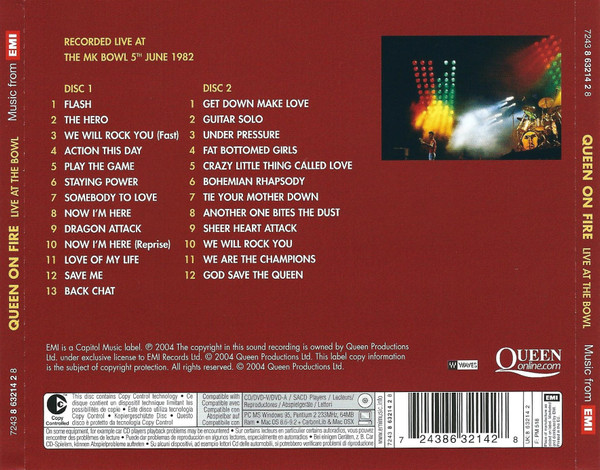 Queen - Queen On Fire (Live At The Bowl) | Parlophone (7243 8 63214 2 8) - 2