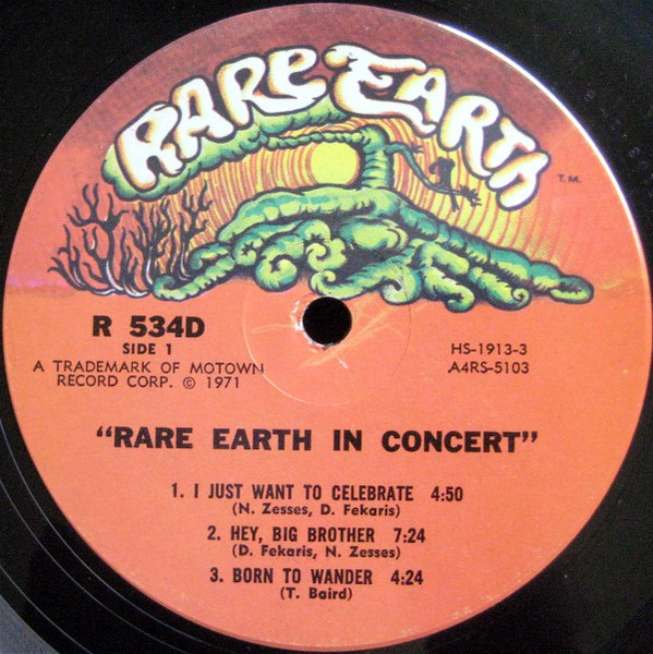 Rare Earth - Rare Earth In Concert | Rare Earth (R 534D) - 4