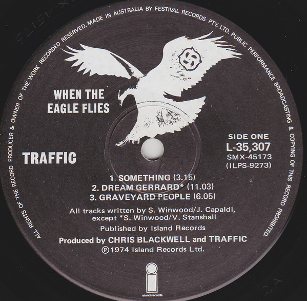 Traffic - When The Eagle Flies | Island Records (L 35307) - 3