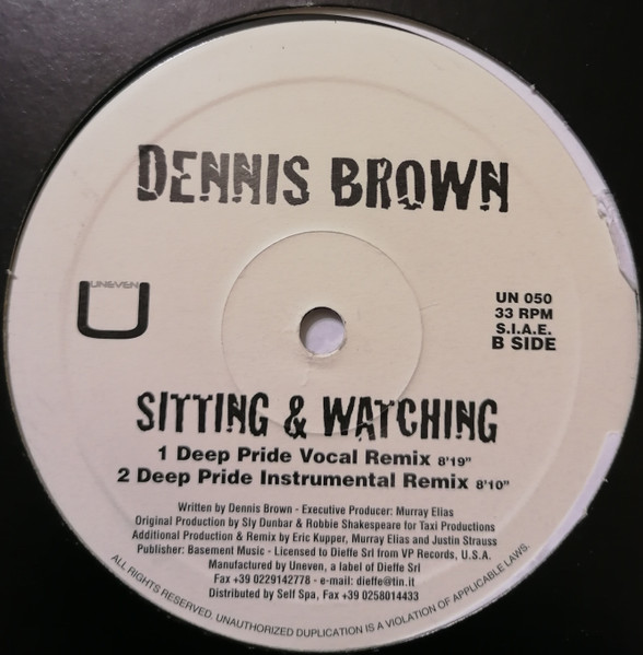 Dennis Brown - Sitting & Watching | Uneven (UN 050) - 2 Dennis Brown - Sitting & Watching | Uneven (UN 050) - 2