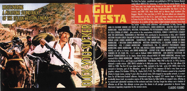 Ennio Morricone - Giu' La Testa (Original Motion Picture Soundtrack) | Cinevox Record (CD MDF 312) - 4 Ennio Morricone - Giu' La Testa (Original Motion Picture Soundtrack) | Cinevox Record (CD MDF 312) - 4