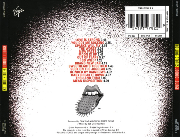 The Rolling Stones - Voodoo Lounge | Virgin (CDV 2750) - 2 The Rolling Stones - Voodoo Lounge | Virgin (CDV 2750) - 2