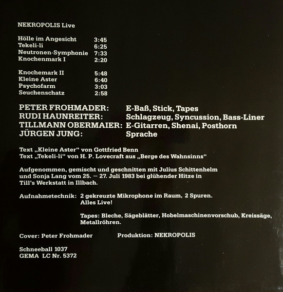 Nekropolis - Live | Schneeball (1037) - 2 Nekropolis - Live | Schneeball (1037) - 2