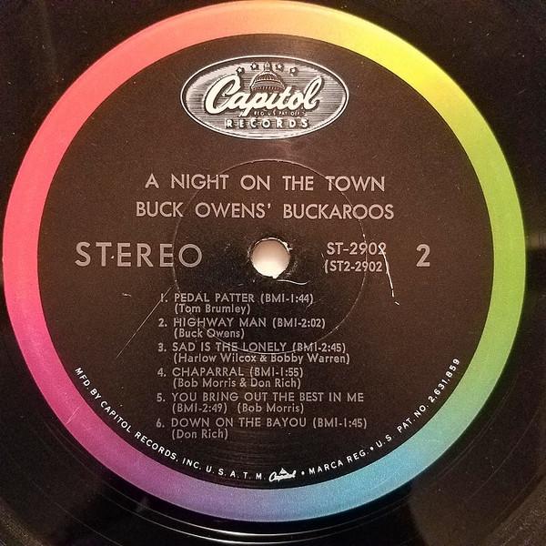 Buck Owens' Buckaroos - A Night On The Town | Capitol Records (ST-2902) - 4 Buck Owens' Buckaroos - A Night On The Town | Capitol Records (ST-2902) - 4
