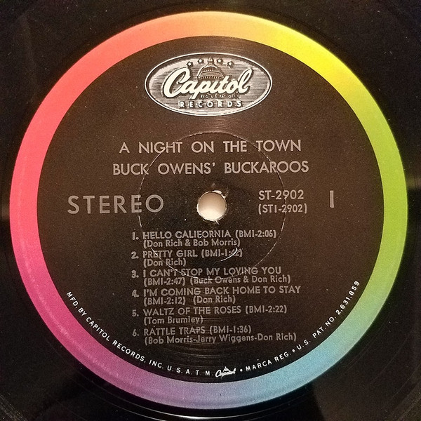 Buck Owens' Buckaroos - A Night On The Town | Capitol Records (ST-2902) - 3 Buck Owens' Buckaroos - A Night On The Town | Capitol Records (ST-2902) - 3