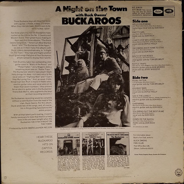 Buck Owens' Buckaroos - A Night On The Town | Capitol Records (ST-2902) - 2 Buck Owens' Buckaroos - A Night On The Town | Capitol Records (ST-2902) - 2