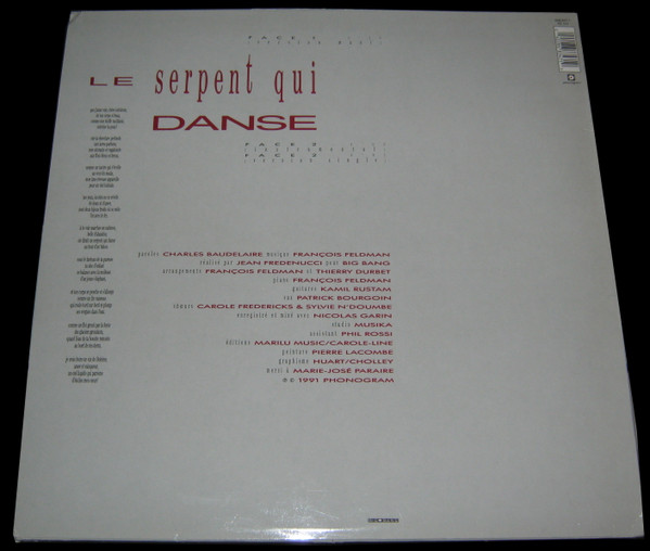François Feldman - Le Serpent Qui Danse | Big Bang (868 347-1) - 2 François Feldman - Le Serpent Qui Danse | Big Bang (868 347-1) - 2