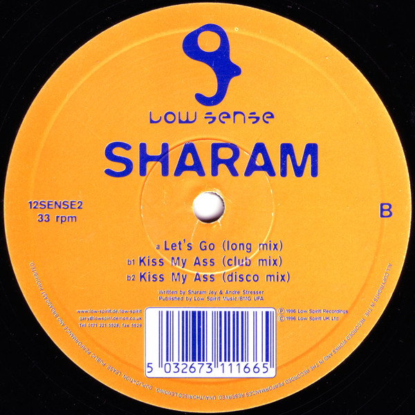 Sharam - Let's Go / Kiss My Ass | Low Sense (12SENSE2)