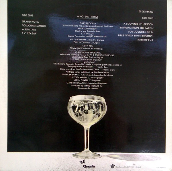 Procol Harum - Grand Hotel | Chrysalis (5C 062-94 263) - 3 Procol Harum - Grand Hotel | Chrysalis (5C 062-94 263) - 3