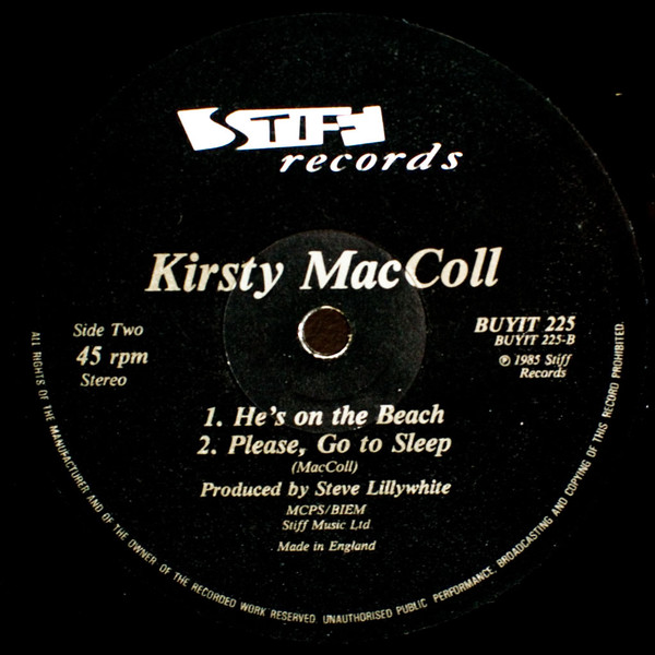 Kirsty MacColl - He's On The Beach | Stiff Records (Buy It 225) - 4 Kirsty MacColl - He's On The Beach | Stiff Records (Buy It 225) - 4