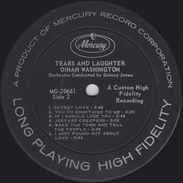 Dinah Washington - Tears And Laughter | Mercury (MG-20661) - 4