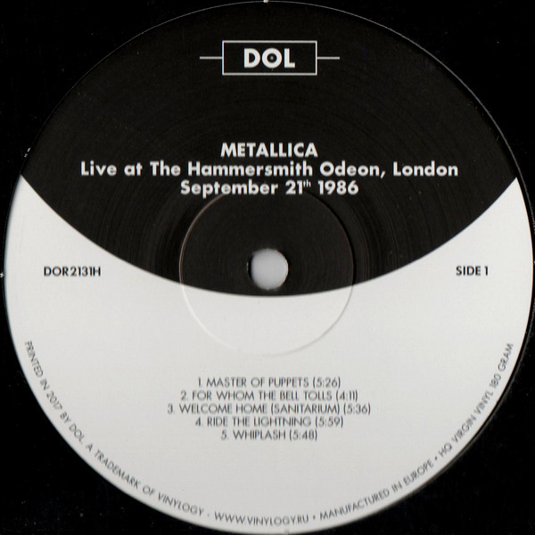 Metallica - Live At The Hammersmith Odeon, London September 21th 1986 | DOL (DOR2131H) - 4 Metallica - Live At The Hammersmith Odeon, London September 21th 1986 | DOL (DOR2131H) - 4