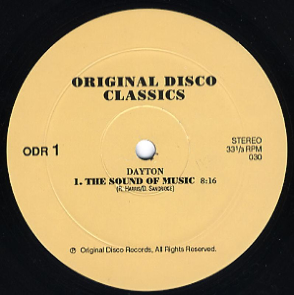 Dayton / Jackson Sisters - The Sound Of Music / I Believe In Miracles | Original Disco Records (ODR 1) - main Dayton / Jackson Sisters - The Sound Of Music / I Believe In Miracles | Original Disco Records (ODR 1) - main