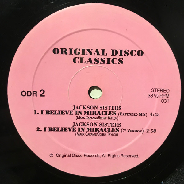 Dayton / Jackson Sisters - The Sound Of Music / I Believe In Miracles | Original Disco Records (ODR 1) - 2 Dayton / Jackson Sisters - The Sound Of Music / I Believe In Miracles | Original Disco Records (ODR 1) - 2