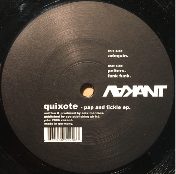 Quixote - Pap And Fickle EP | Vakant (VA 010) - main