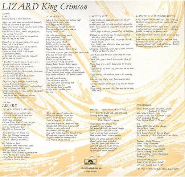 King Crimson - Lizard | Polydor (2310 518) - 4