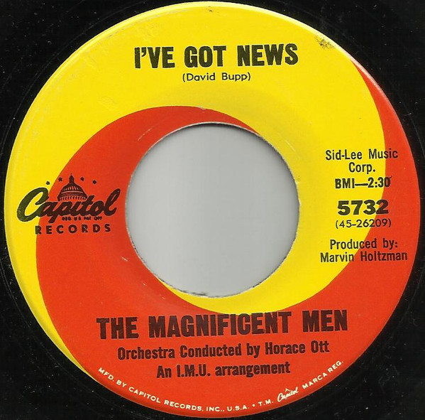 The Magnificent Men - I've Got News | Capitol Records (5732)