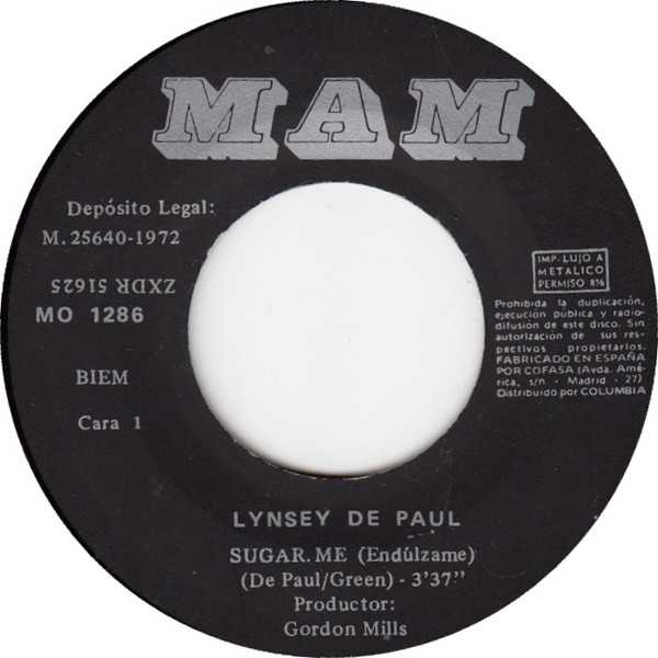 Lynsey De Paul - Sugar Me / Storm In A Teacup | MAM (MO 1286) - 3