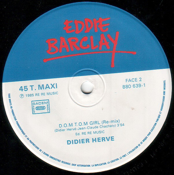Didier Hervé - D.O.M. T.O.M. Girl | Eddie Barclay (880 639-1) - 2 Didier Hervé - D.O.M. T.O.M. Girl | Eddie Barclay (880 639-1) - 2