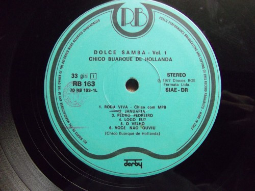 Chico Buarque De Hollanda - Dolce Samba Vol. 1 | Record Bazaar (RB 163) - 3 Chico Buarque De Hollanda - Dolce Samba Vol. 1 | Record Bazaar (RB 163) - 3