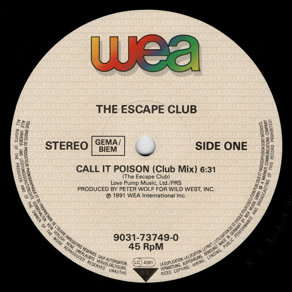 The Escape Club - Call It Poison | WEA (9031-73749-0) - main