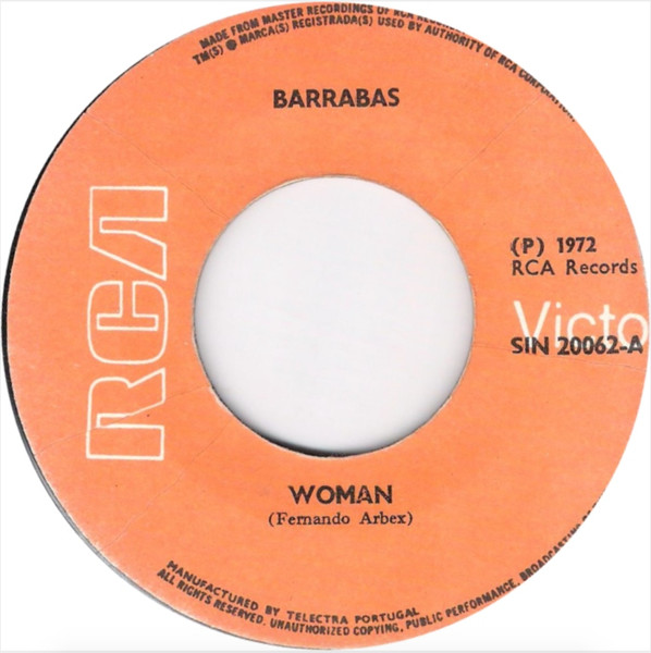 Barrabas - Woman / Chicco | RCA Victor (SIN 20062) - 3