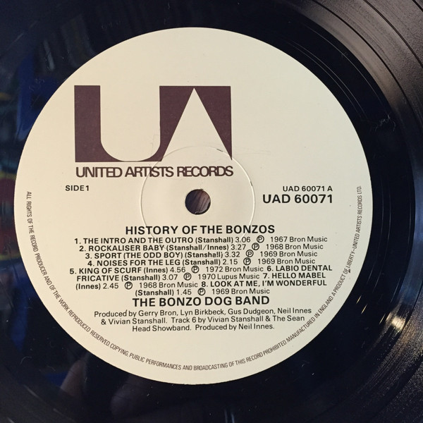 Bonzo Dog Doo-Dah Band - The History Of The Bonzos | United Artists Records (UAD 60071/72) - 2