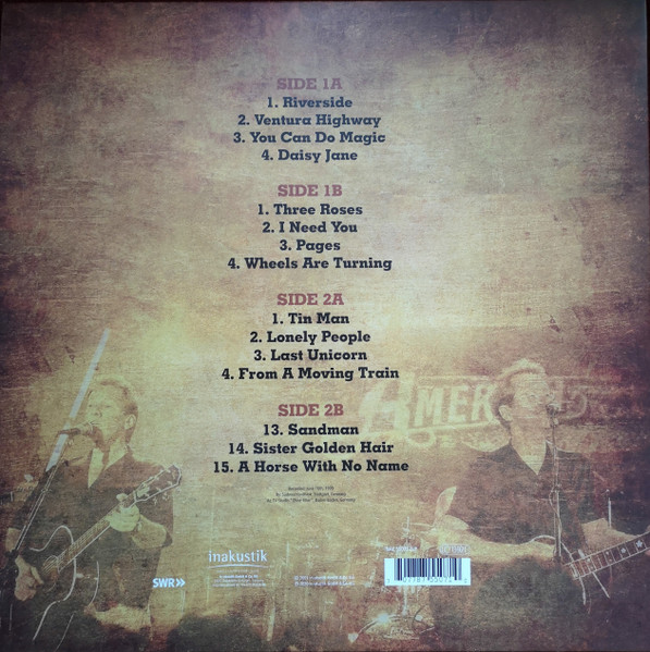 America - Greatest Hits - In Concert | in-akustik (INAK 55071 2LP) - 2