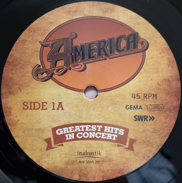 America - Greatest Hits - In Concert | in-akustik (INAK 55071 2LP) - 4