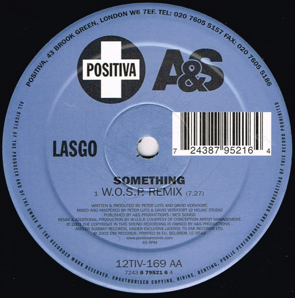 Lasgo - Something | Positiva (12TIV-169) - 4