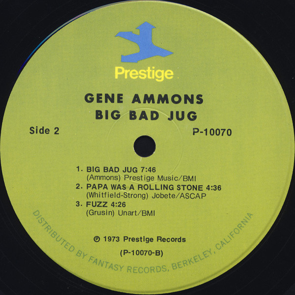 Gene Ammons - Big Bad Jug | Prestige (P-10070) - 3